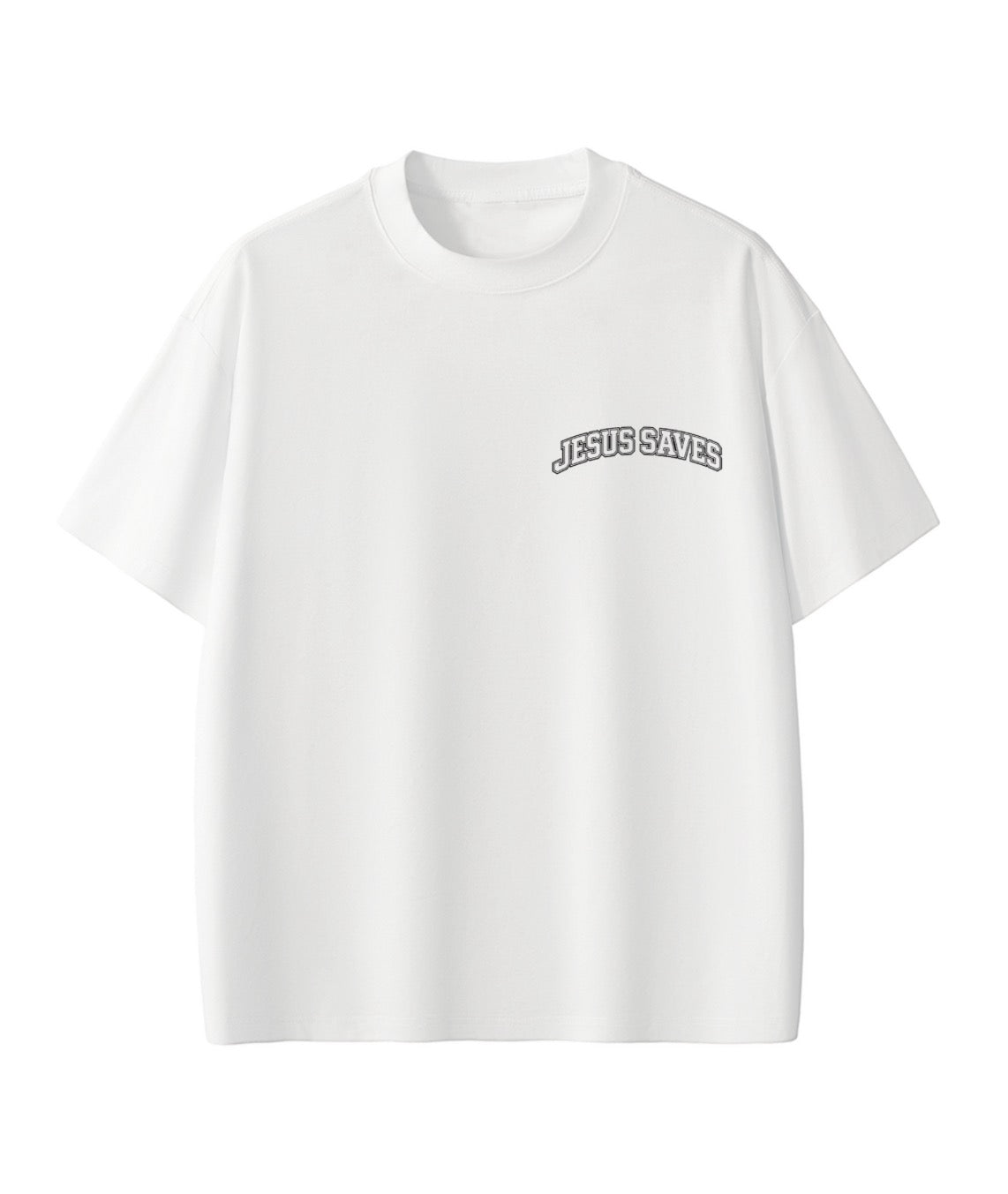 “Jesus Saves” Crown of Thorns Cross Tee